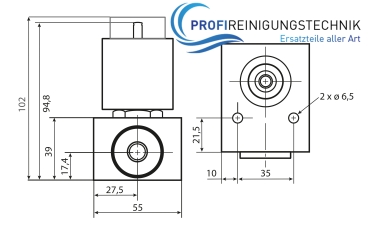Hochdruckmagnetventil stromlos geschlossen Edelstahl Danfoss VDHT